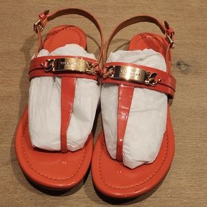 Orange Coach Sandals